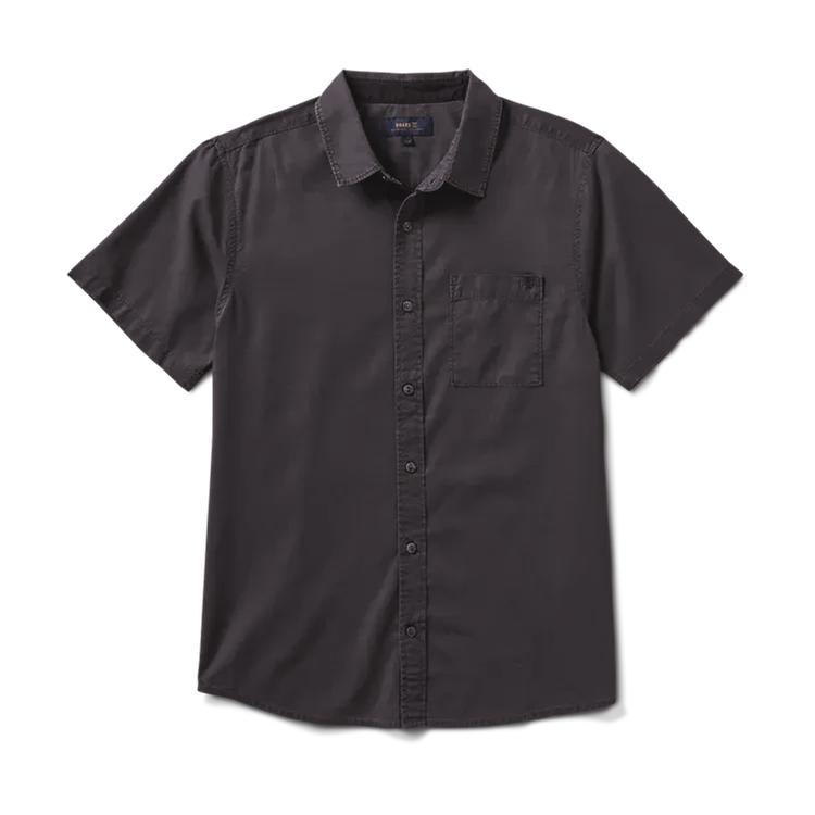 Roark Roark Made To Fade Ss Woven (Mens) | Washed Charcoal