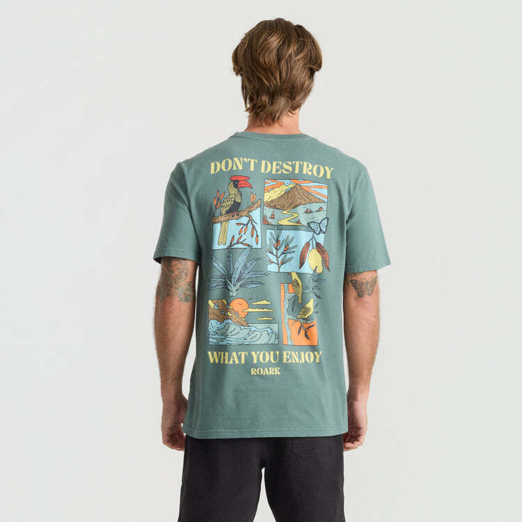 Roark Roark Enjoy Tee (Mens) | Slate Green