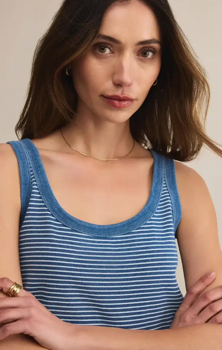 Z Supply Z Supply Mathis Striped Mini Dress | Vintage Indigo