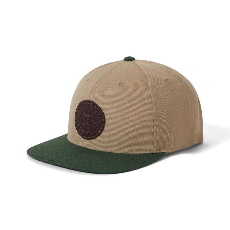 Brixton Brixton Oath Iii Snapback (Mens) | Khaki/Primal Green