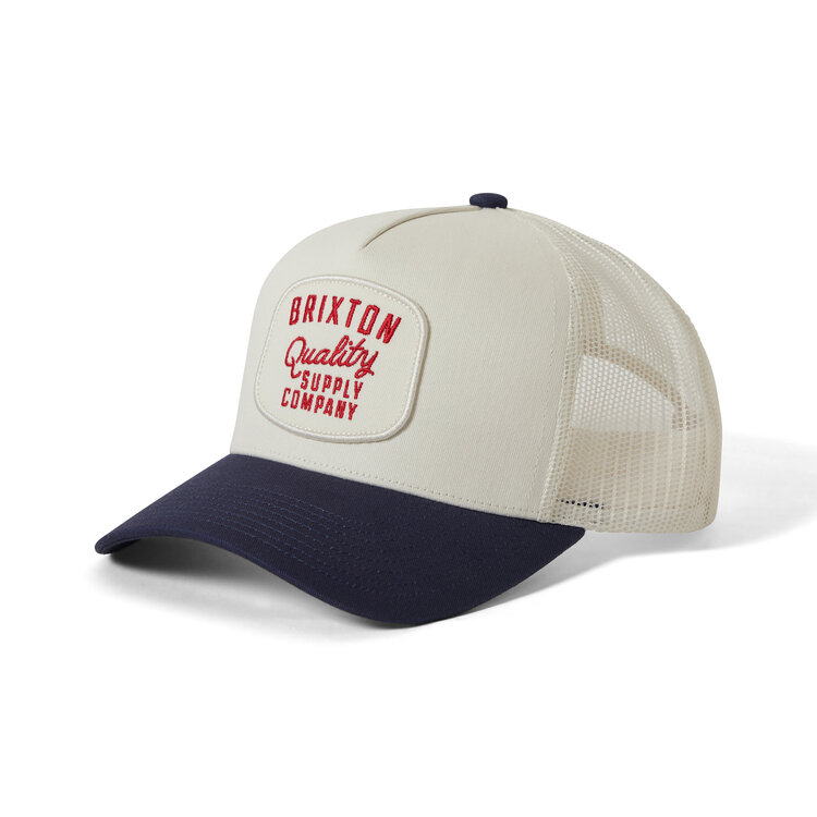 Brixton Brixton Hubal C Np Mp Trucker Hat (Mens) | Off White/Midnight Blue