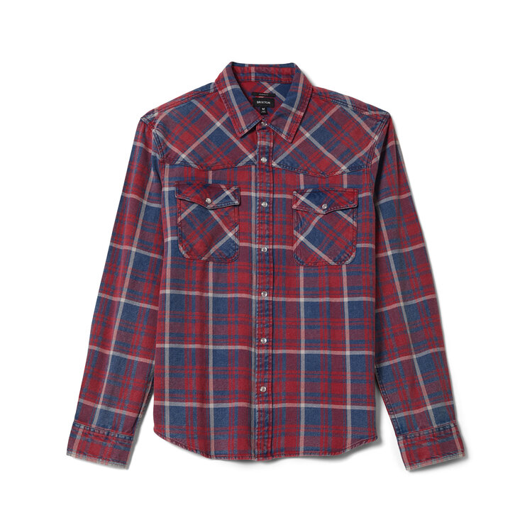 Brixton Brixton Waylon Lw Overshirt (Mens) | Denim Plaid