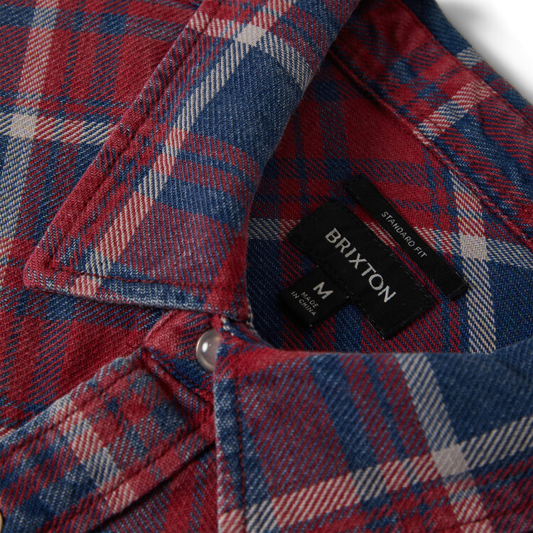 Brixton Brixton Waylon Lw Overshirt (Mens) | Denim Plaid