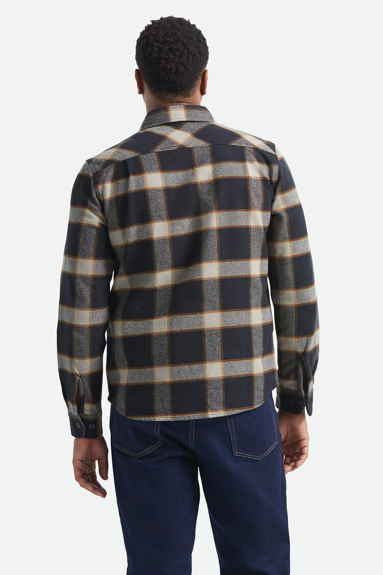 Brixton Brixton Bowery Flannel (Mens) | Black/Cream