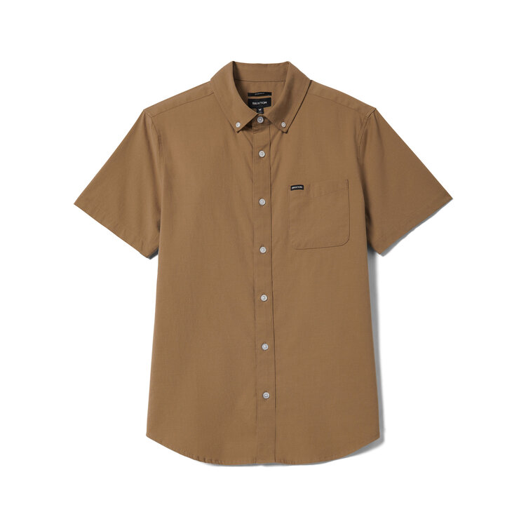 Brixton Brixton Sanford Oxford S/S Wvn (Mens) | Khaki