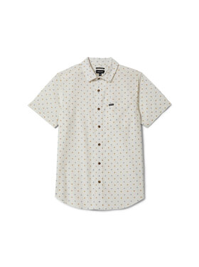 Brixton Brixton Charter Print S/S Wvn (Mens) | Off White/Multi Diamond Tile