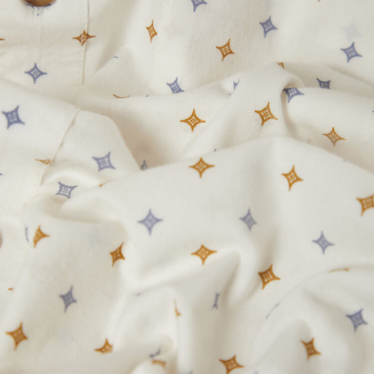 Brixton Brixton Charter Print S/S Wvn (Mens) | Off White/Multi Diamond Tile