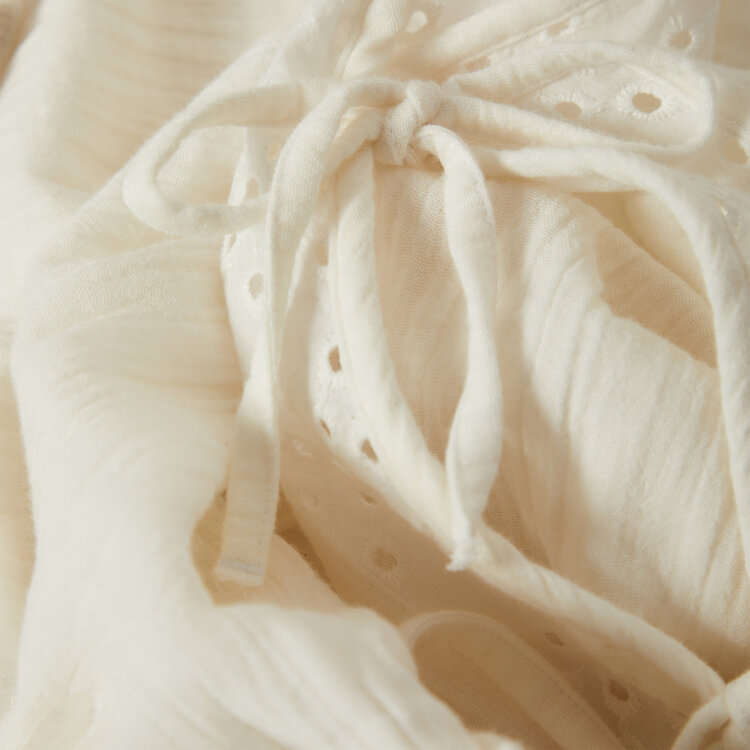 Brixton Brixton Seaside Eyelet Wide Leg Pant (Womens) | Off White Eyelet