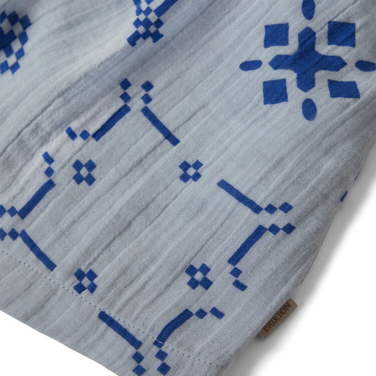 Brixton Brixton The Tie Dress (Womens) | Aura Blue Tile Print