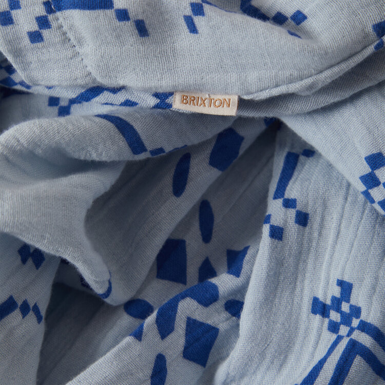 Brixton Brixton The Tie Dress (Womens) | Aura Blue Tile Print