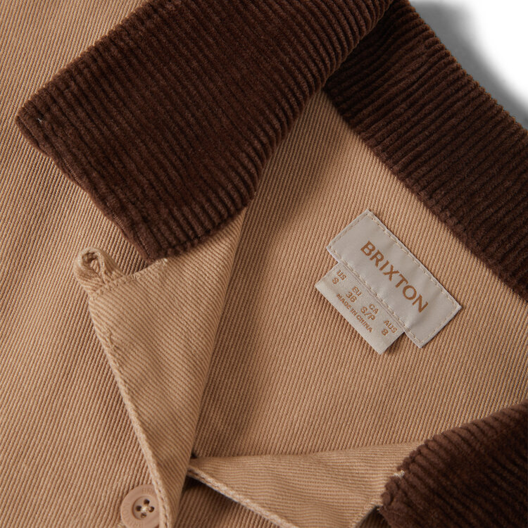 Brixton Brixton Utopia Patchwork Overshirt (Womens) | Timeless Taupe