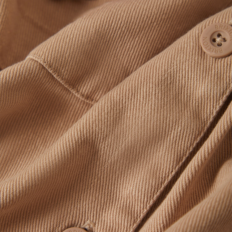 Brixton Brixton Utopia Patchwork Overshirt (Womens) | Timeless Taupe