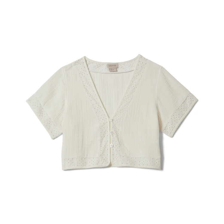 Brixton Brixton Seaside Eyelet Top (Womens) | Off White Eyelet