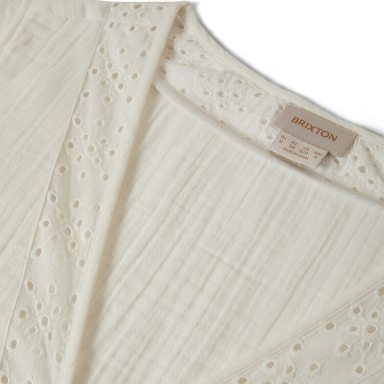 Brixton Brixton Seaside Eyelet Top (Womens) | Off White Eyelet
