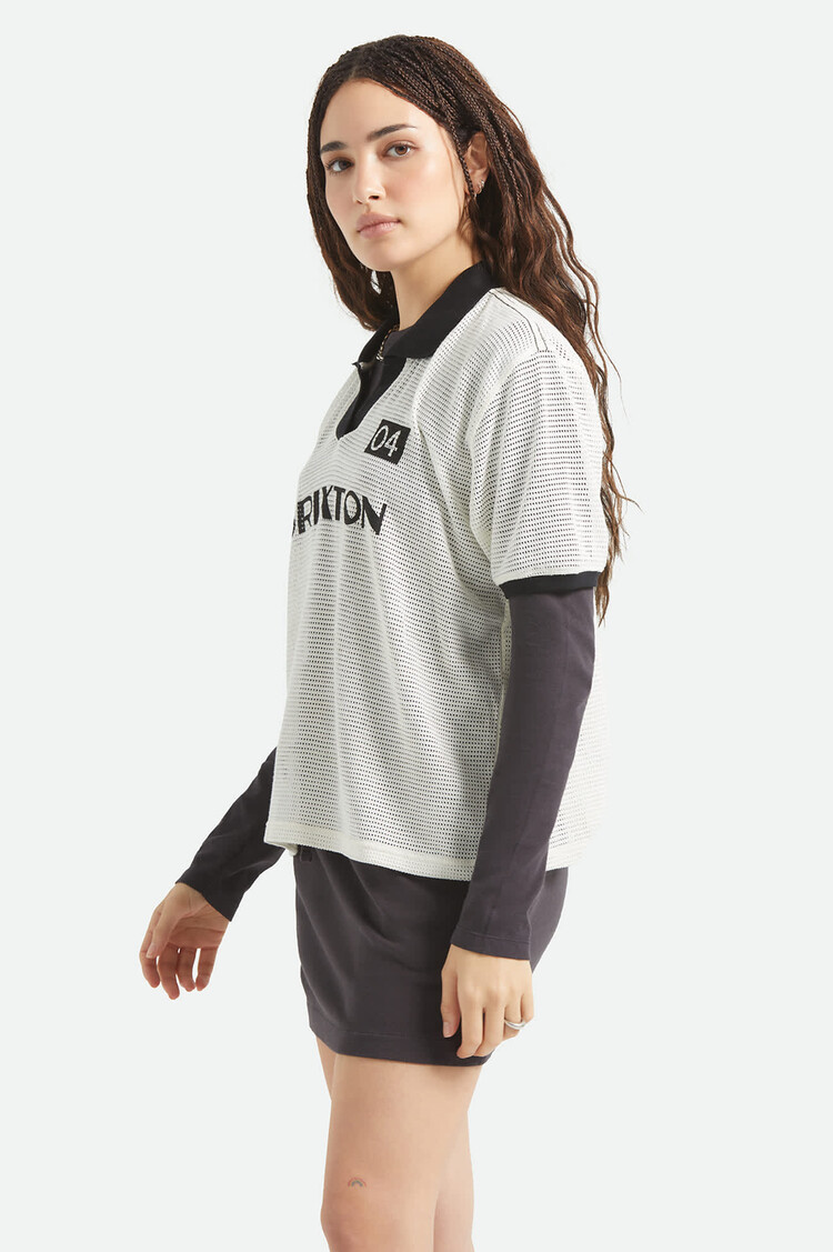 Brixton Brixton Varsity Tee (Womens) | Off White/Black