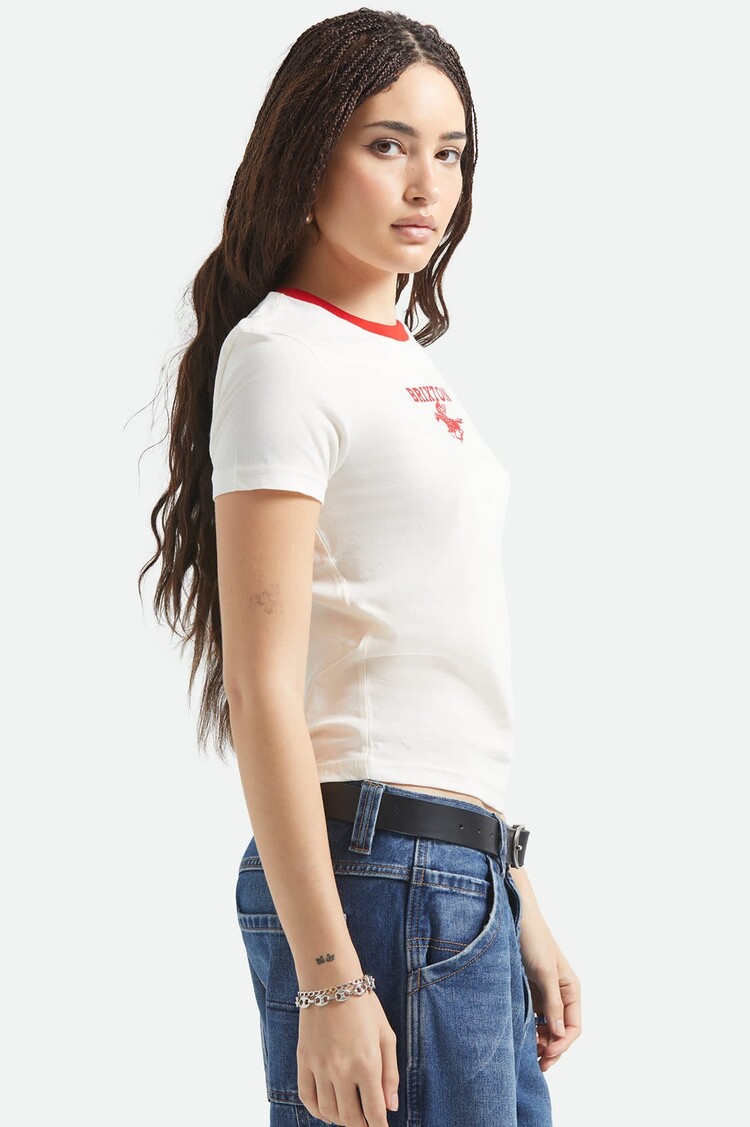 Brixton Brixton Pegasus Slim Crew Tee (Womens) | Vintage White