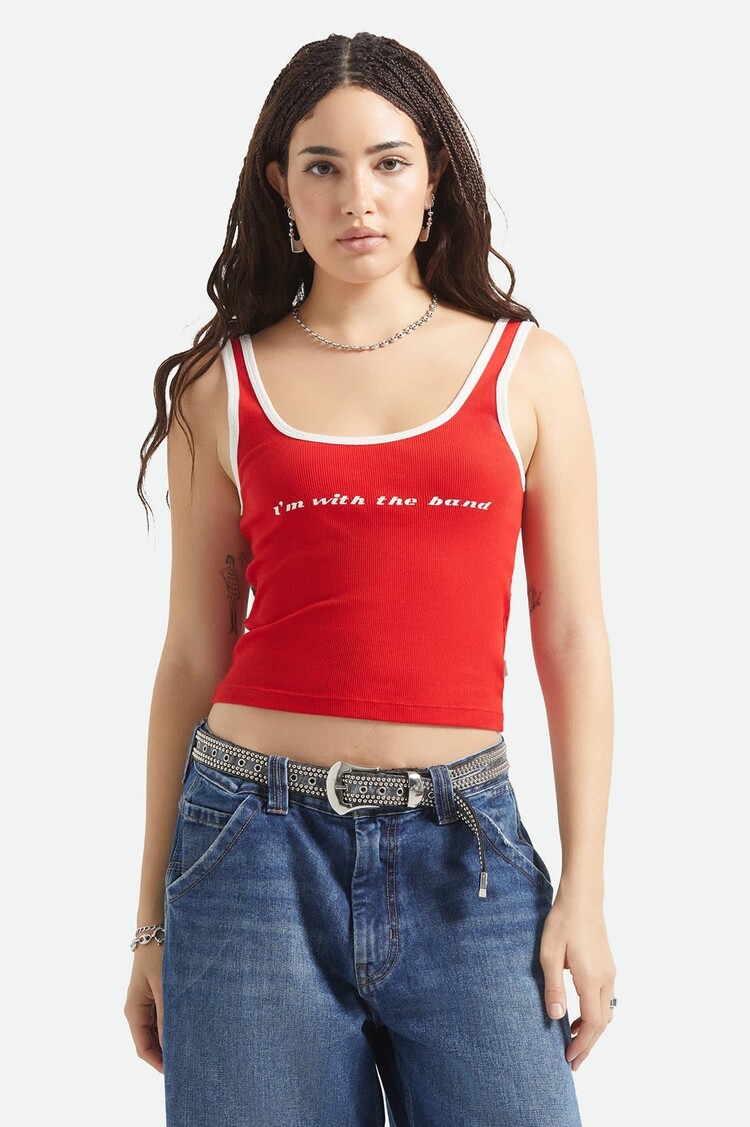 Brixton Brixton Im With The Band Ringer Tank (Womens) | Adrenaline Rush
