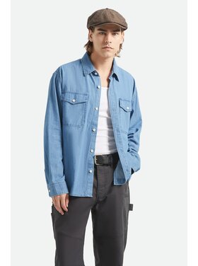 Brixton Brixton Waylon Lw Overshirt (Mens) | Med Wash Chambrey