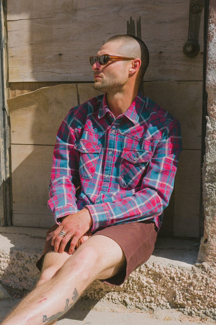 Brixton Brixton Waylon Lw Overshirt (Mens) | Denim Plaid