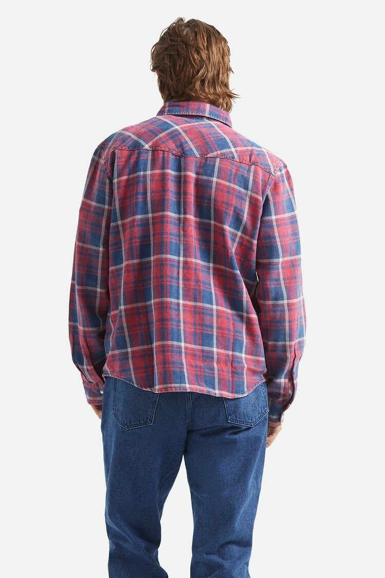 Brixton Brixton Waylon Lw Overshirt (Mens) | Denim Plaid