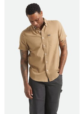 Brixton Brixton Sanford Oxford S/S Wvn (Mens) | Khaki