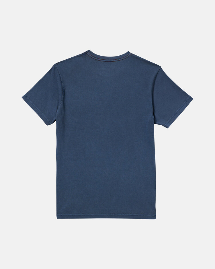 RVCA Rvca Contact Scripts Pocket Ss (Mens) | Moody Blue