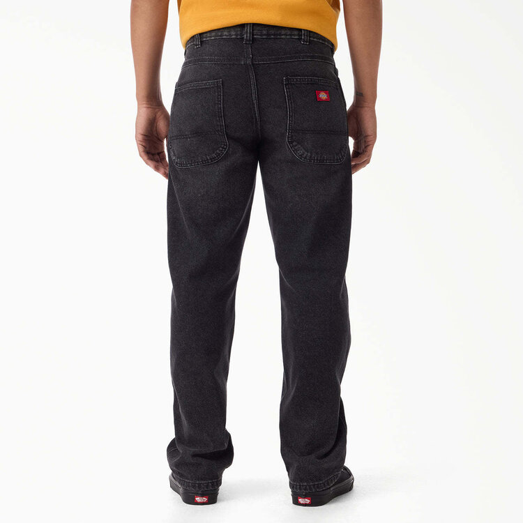Dickies Dickies Relaxed Straight Work Jean (Mens) | Black Wash Faded