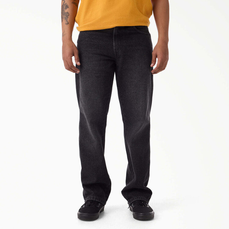 Dickies Dickies Relaxed Straight Work Jean (Mens) | Black Wash Faded