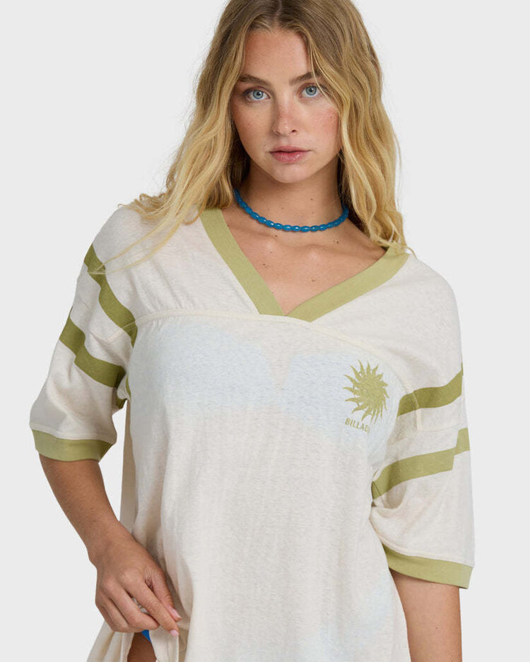 Billabong Billabong Team Beach Ss Knit Top (Womens) | White Cap