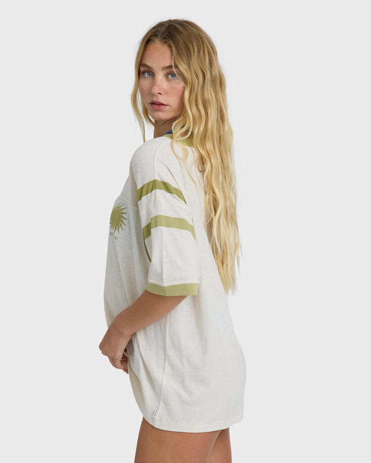 Billabong Billabong Team Beach Ss Knit Top (Womens) | White Cap