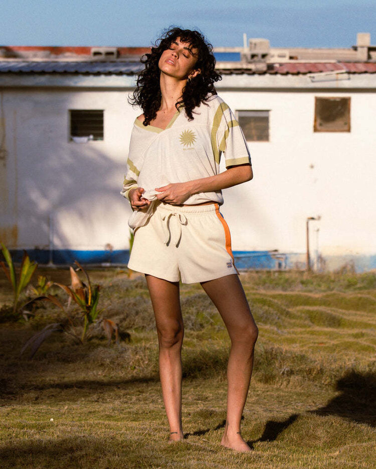 Billabong Billabong Team Beach Ss Knit Top (Womens) | White Cap