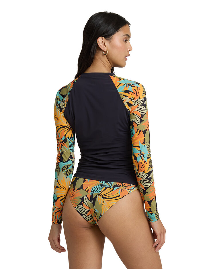 Billabong Billabong Des Tropiques Ls Rashguard (Womens) | Black Multi