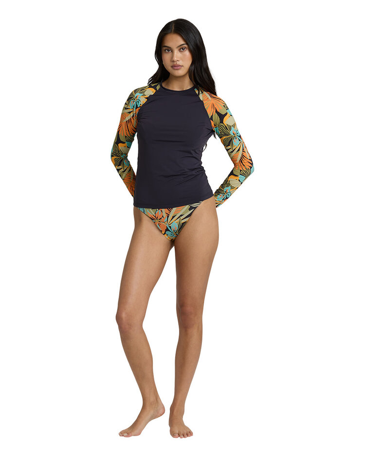 Billabong Billabong Des Tropiques Ls Rashguard (Womens) | Black Multi