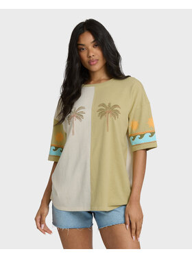 Billabong Billabong Split Palm Ss Tee (Womens) | White Cap