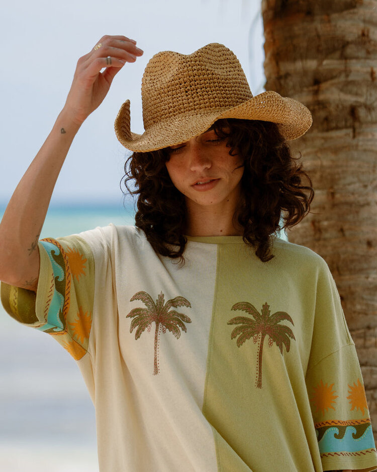 Billabong Billabong Split Palm Ss Tee (Womens) | White Cap