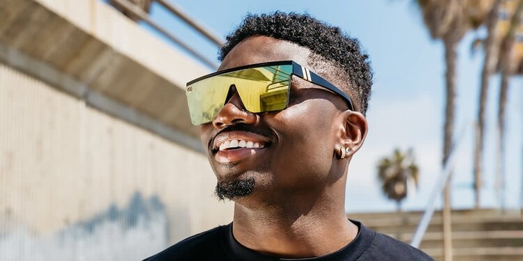 BLENDERS Blenders Providence Dx Black/Gold | Gold Yellow Polarized