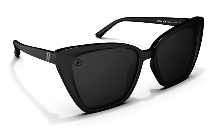 BLENDERS Blenders Isla Jet Black |  Smoke Polarized