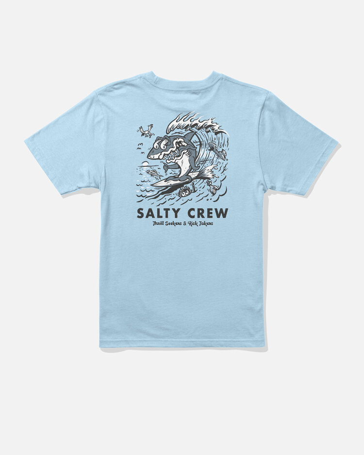 Salty Crew Salty Crew Surf Shark Ss Tee (Youth) | Clear Sky