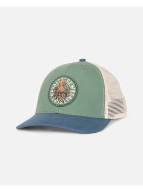 Salty Crew Salty Crew Tentacles Retro Trucker (Youth) | Mid Green/Cast Blue
