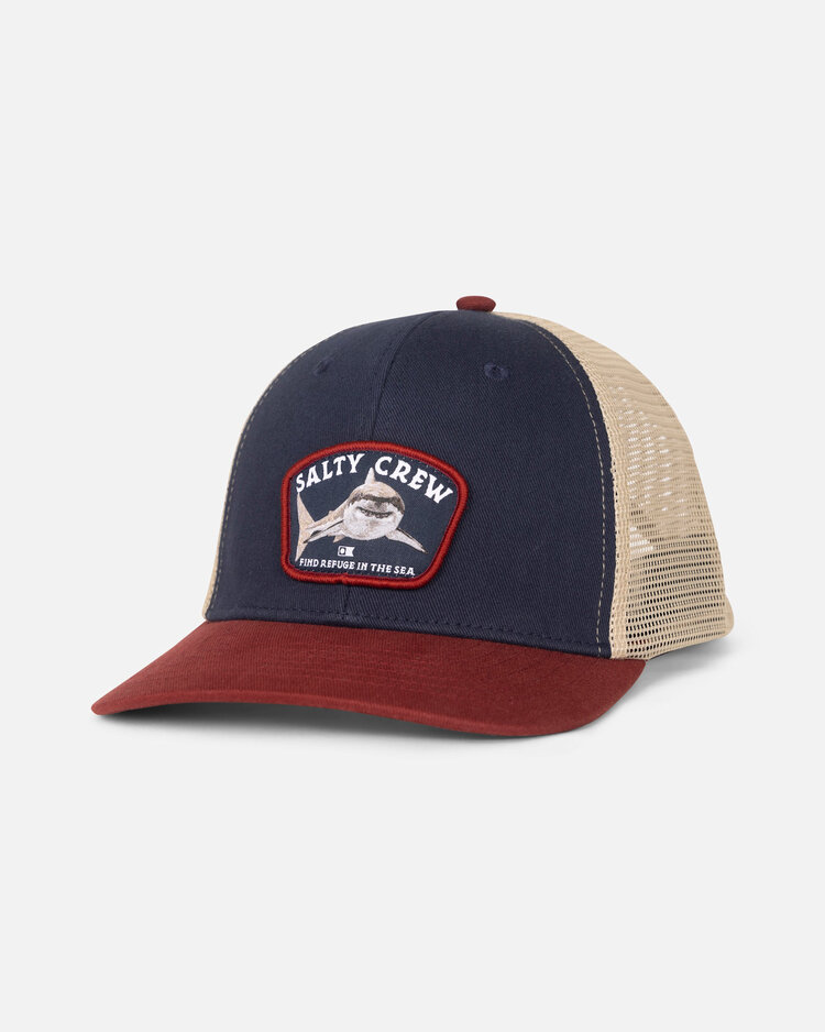 Salty Crew Salty Crew Lurking Trucker (Youth) | Navy/Red