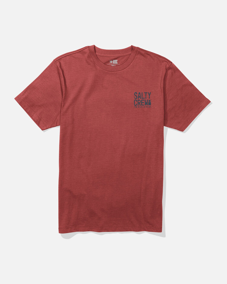 Salty Crew Salty Crew Tried And True Ss Tee (Mens) | Washed Red