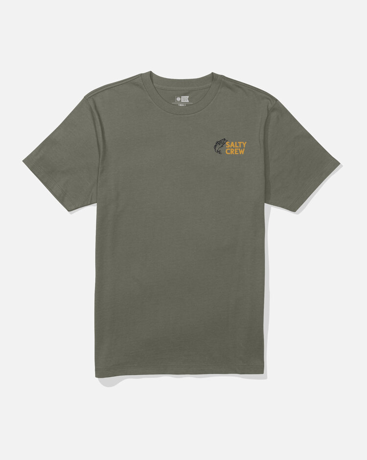Salty Crew Salty Crew Bait Shop Ss Tee (Mens) | Dusty Olive