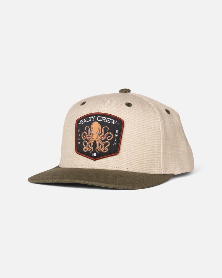 Salty Crew Salty Crew Tako Club Snapback (Mens) | Natural/Olive