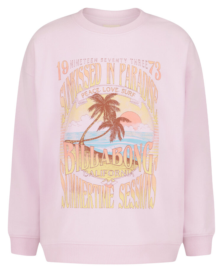 Billabong Billabong Making Waves Crewneck (Youth) | Lilac Snow