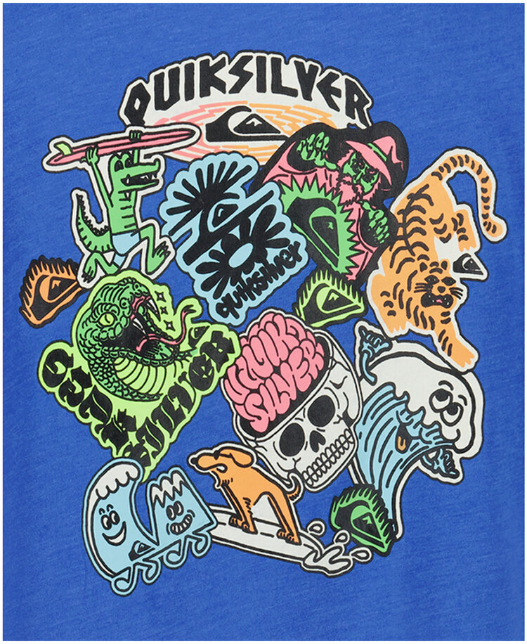 Quiksilver Quiksilver Sticker Ss (Youth) | Nebulas Blue Heath