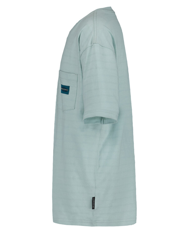 Quiksilver Quiksilver Textured Stripe Ss (Youth) | Blue Haze