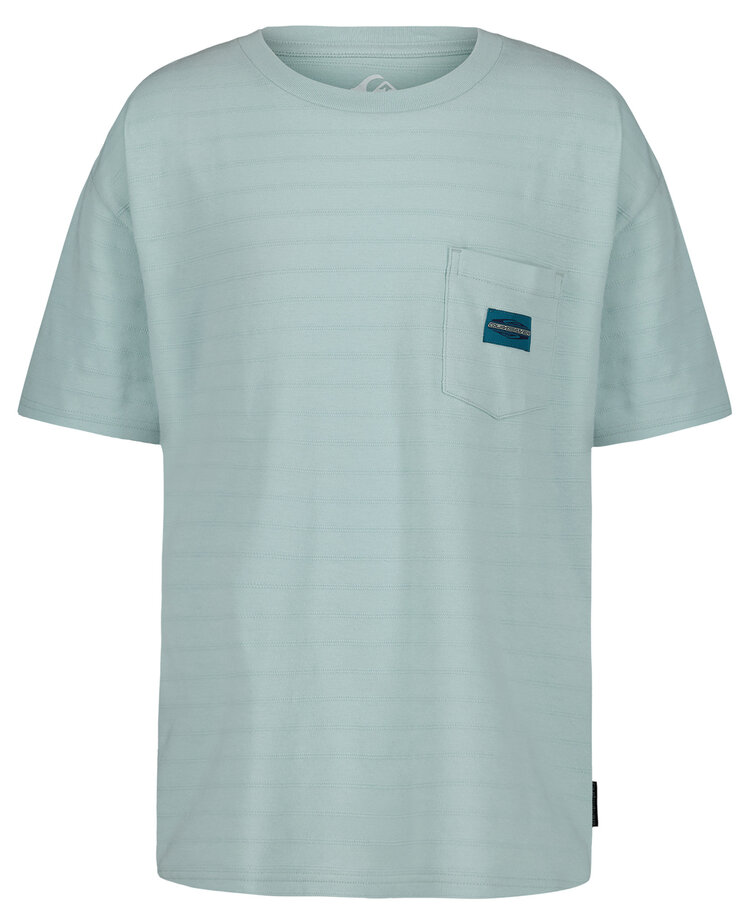 Quiksilver Quiksilver Textured Stripe Ss (Youth) | Blue Haze
