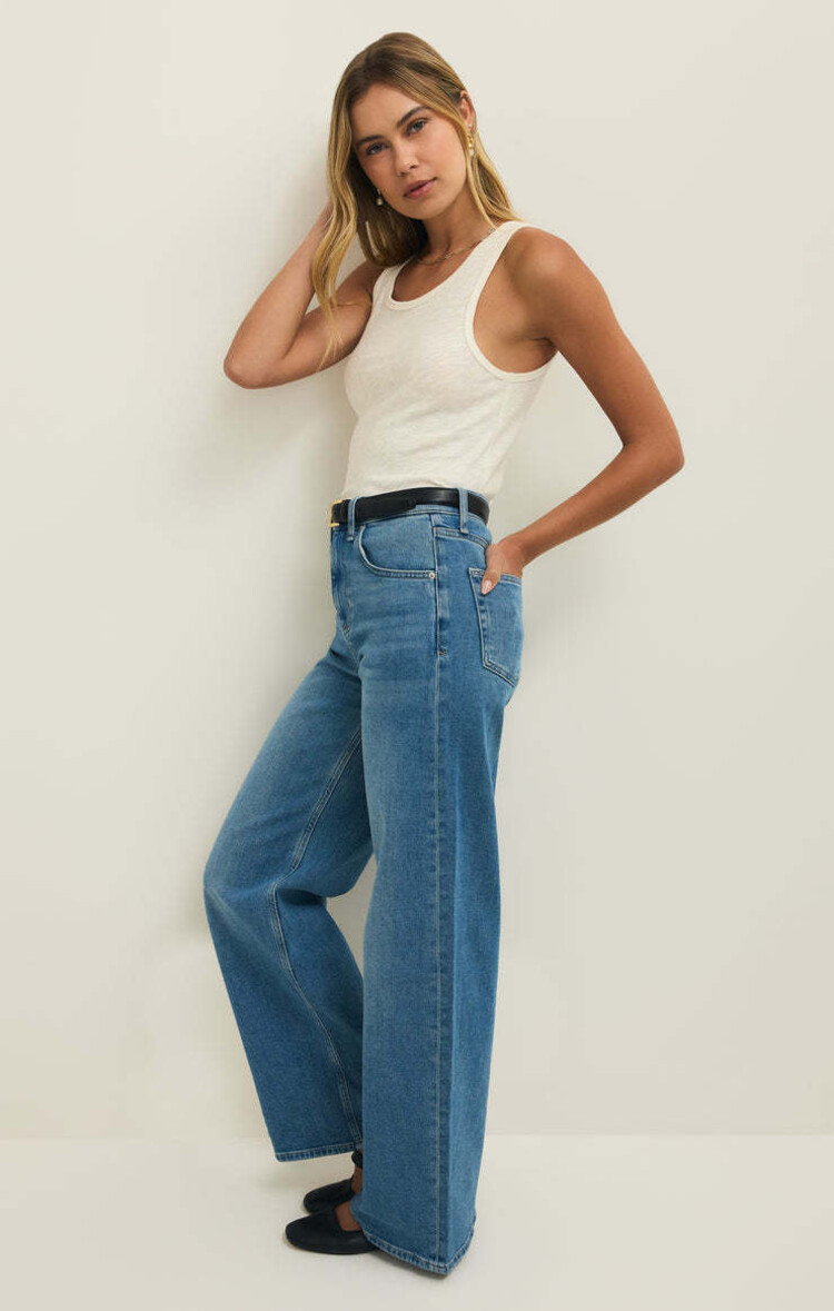 Z Supply Z Supply Classic Slub Scoop Tank | Cloud