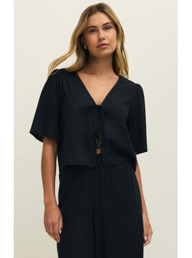 Z Supply Z Supply La Belle Linen Top | Black