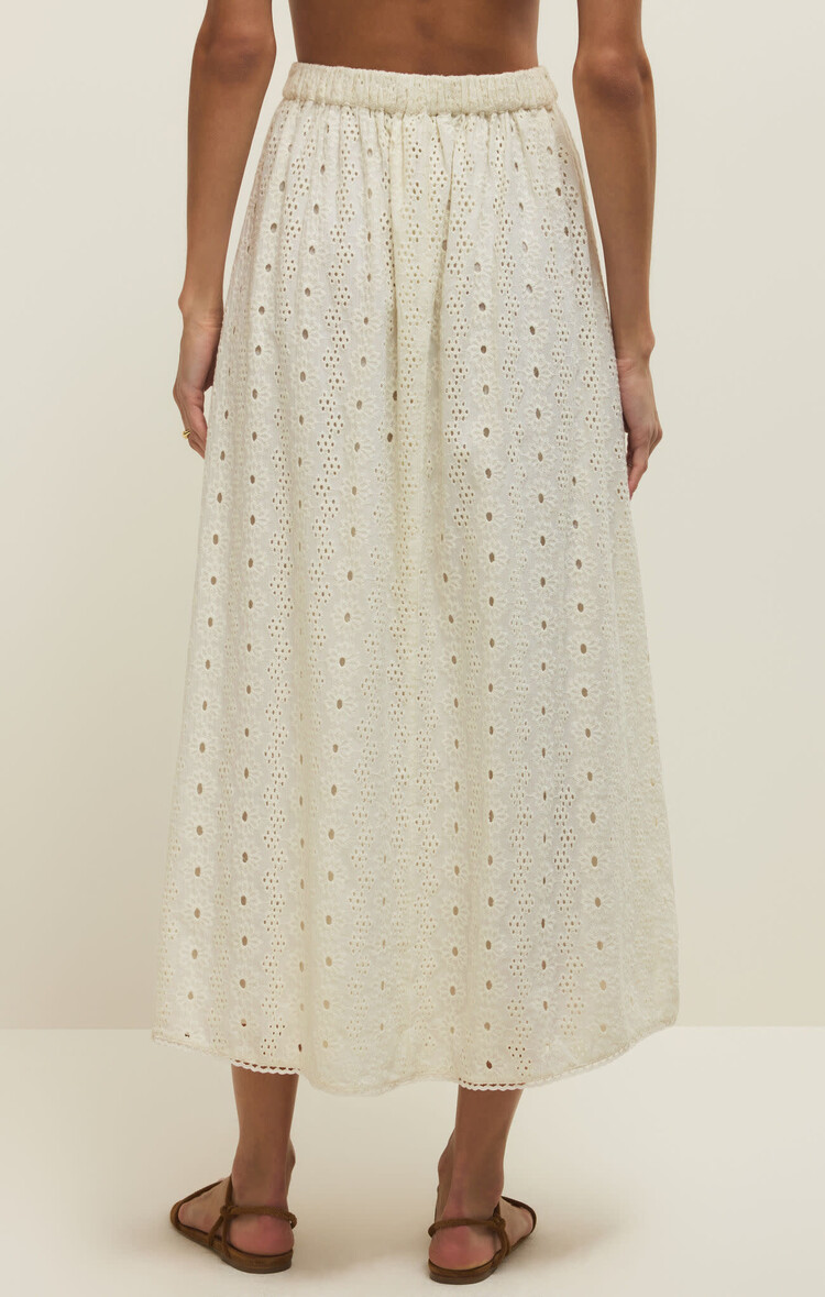 Z Supply Z Supply Bria Eyelet Skirt | White